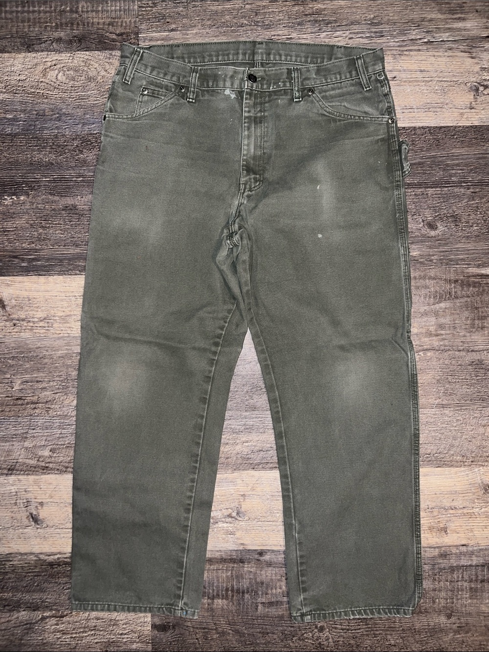 Dickies Men's Olive Green carpenter pants